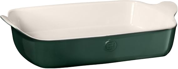 Emile Henry Modern Classics 13" x 9" Ceramic Rectangular Baker, Evergreen