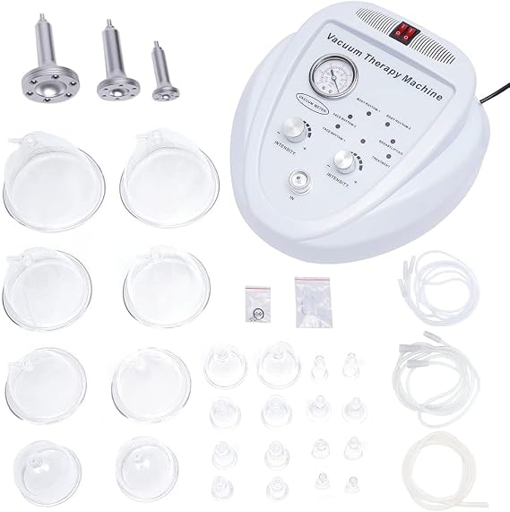 Vacuum Therapy Machine,Professional Acupoint Cupping Body Shaping Device New Body Machine for Body Care with 30 Cups and 3 Pumps