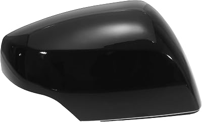 Car Right Side Mirror Passenger Side Mirror Car Side Door Mirr-or Cover Rear View Mirr-or Cap Gloss Black for Su-ba-ru Forester 2014-2017 for Outback 2015-2018 for XV 2013-2016