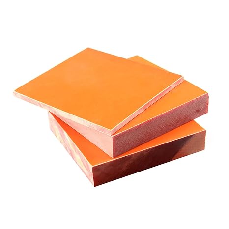 2 Pieces Bakelite phenolic Resin Flat Plate for PCB Machinery Processing 15mmx100mmx200mm