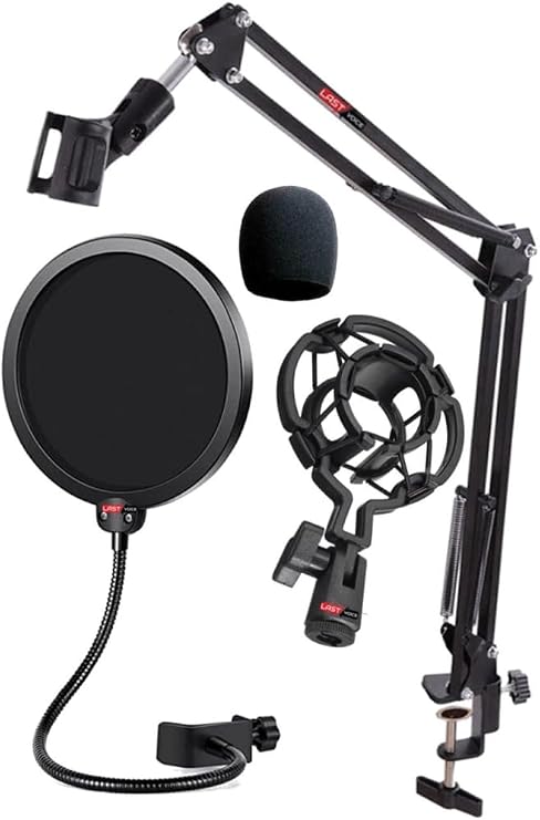 Lastvoice Nb39PSMX Mikrofon Standı Shock Mount Pop Filter Sünger Seti