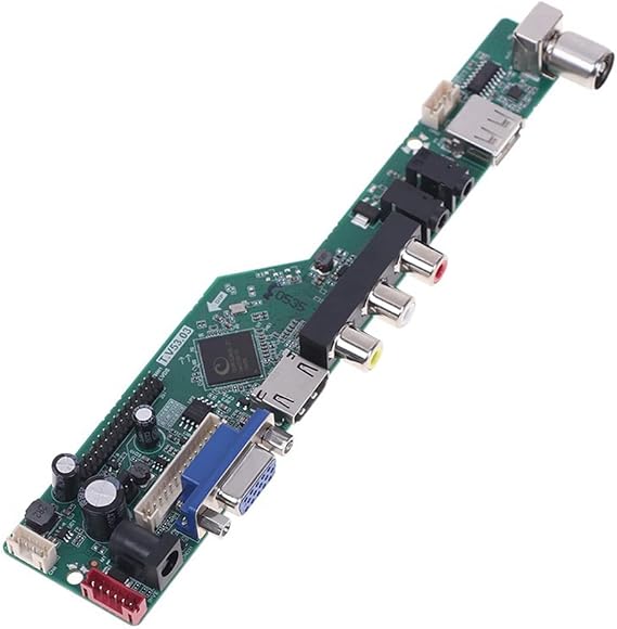 T.V53.03 Universal LCD TV Controller Driver Board V53 Analog TV TV/AV/PC/HD/USB Media Motherboard B, 500375258A1