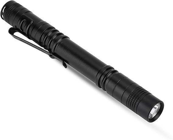 Mini Flashlight, 500 LED Pocket Torch Light Portable Pen Shape Bright Handheld Emergency Tool for Camping