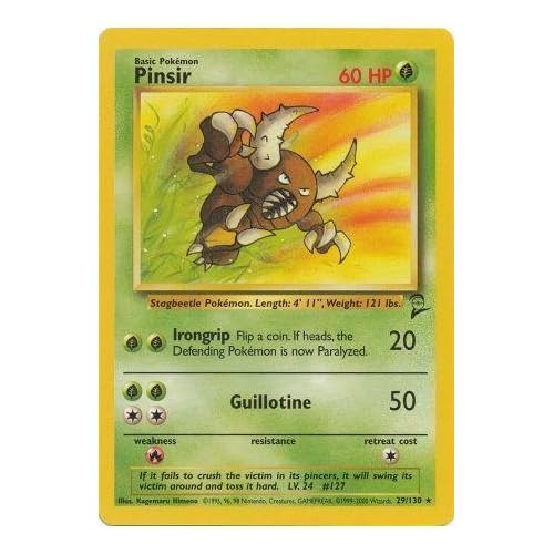 Pokemon - Pinsir 29 - Base Set 2