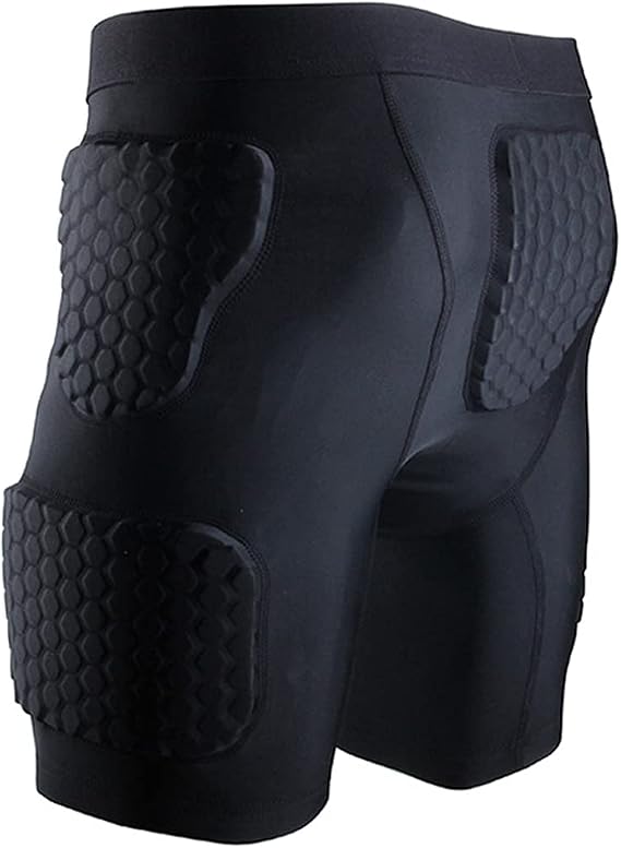 Mens Padded Shorts Compression Protective Underwear Hip Butt Pad Short Pants