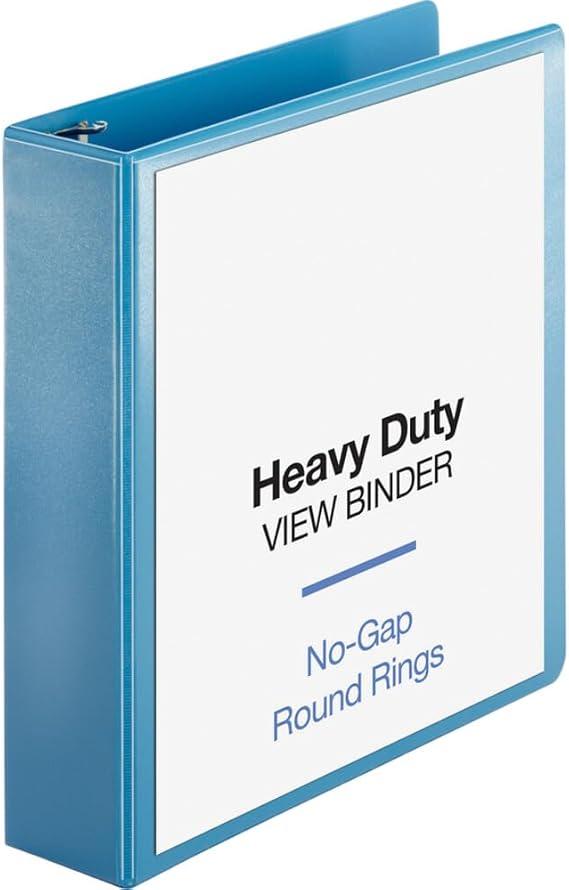 Business Source Premium Round Ring View Binder