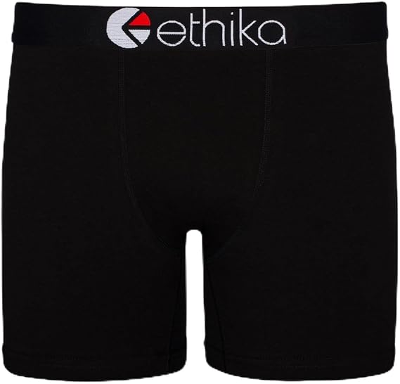 Ethika Men's Mid Boxer Brief, BlackOut(BLK,4XL)