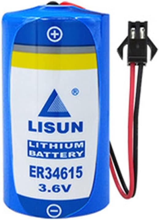 MEELER 1 Pcs ER34615 3.6V 19000mah D Size Lithium Battery for LISUN Multipurpose PLC Programmer ETC Battery with Black Plug