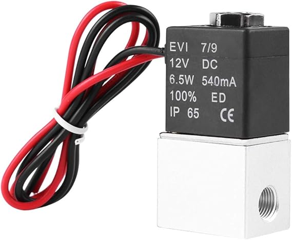 Beduan 2 Way Normally Closed DC 12V Electric Solenoid Air Valve 1/8" NPT