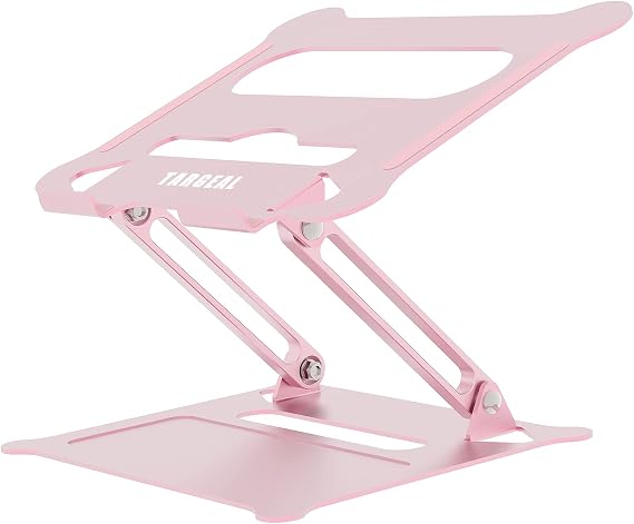 Adjustable Laptop Riser, Multi-Angle Stand with Heat-Vent for Mac, Notebook, Lenovo KT1-Rose