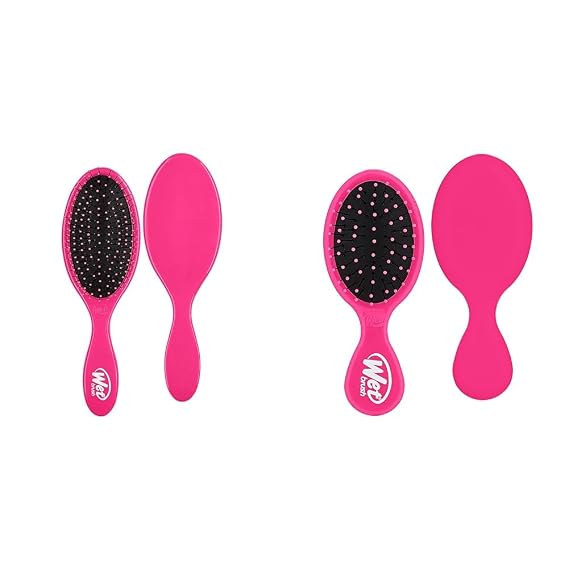 Wet Brush Detangling Brush, Original Detangler Brush (Pink) - Wet & Dry Tangle-Free Hair & detangler Standard, pink mini, 1 Count
