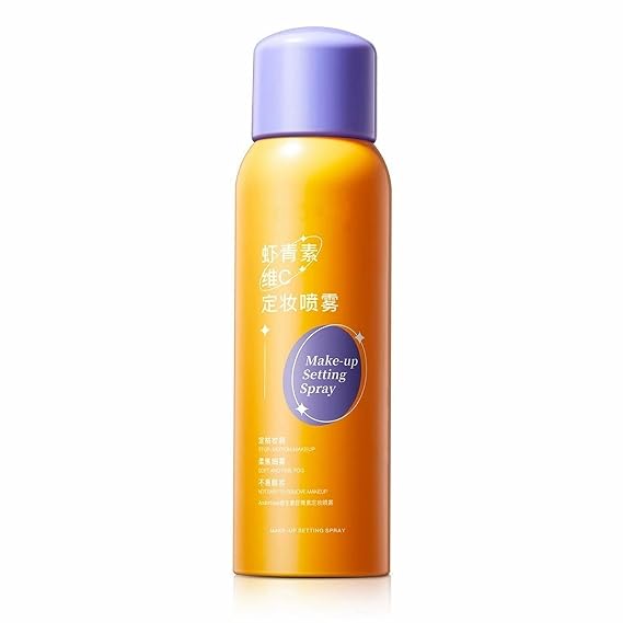 Finishing Setting Spray with Vitamin C & Astaxanthin - Matte Makeup Ultra Fine Mist 12H Long Wear, Waterproof Sweatproof, Mask-Proof, Oil Control, Hydrating Spray for All Skin Types, 5.07fl.oz