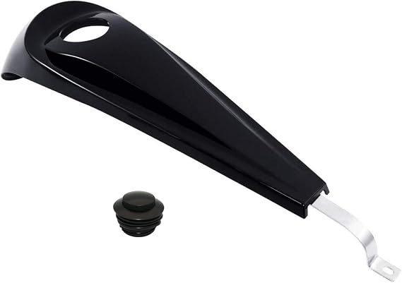 Smooth Dash Console w/Pop Up Gas Cap for Harley Touring 08-24 Black