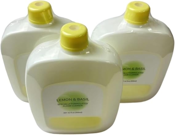 Multi-Surface Floor Cleaning Solution, Lemon & Basil Scented 930ml. Compatible With Narwal Freo/Freo X Ultra/J4/J3/J2. Robotic Vacuum Cleaners