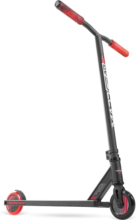 Madd Gear MG3 Pro Stunt Scooter for Kids 8 - 12 Lightweight Durable Trick Scooter for Skatepark and Street - Black Red
