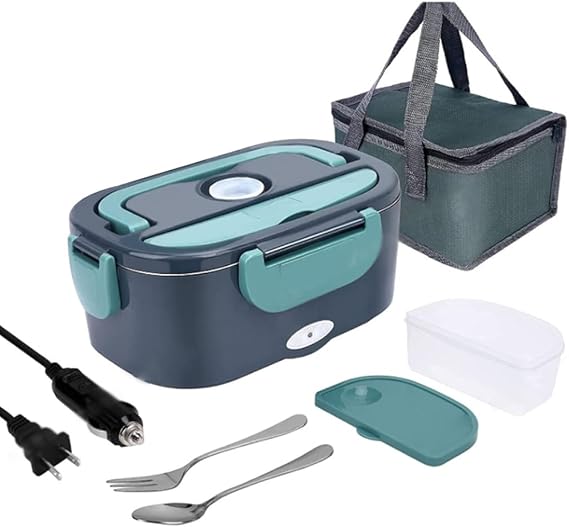 Portable Electric Lunch Box Food Heat Large acity Food Warmer Leakproof Detachable for Adults Car Truck Home Office