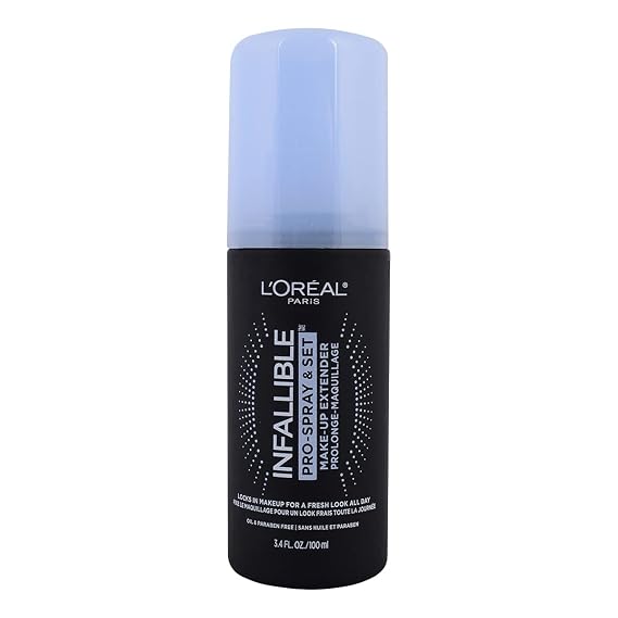 L'Oreal Paris Makeup Infallible Pro-Spray and Set Makeup Extender Setting Spray, 3.4 Ounce