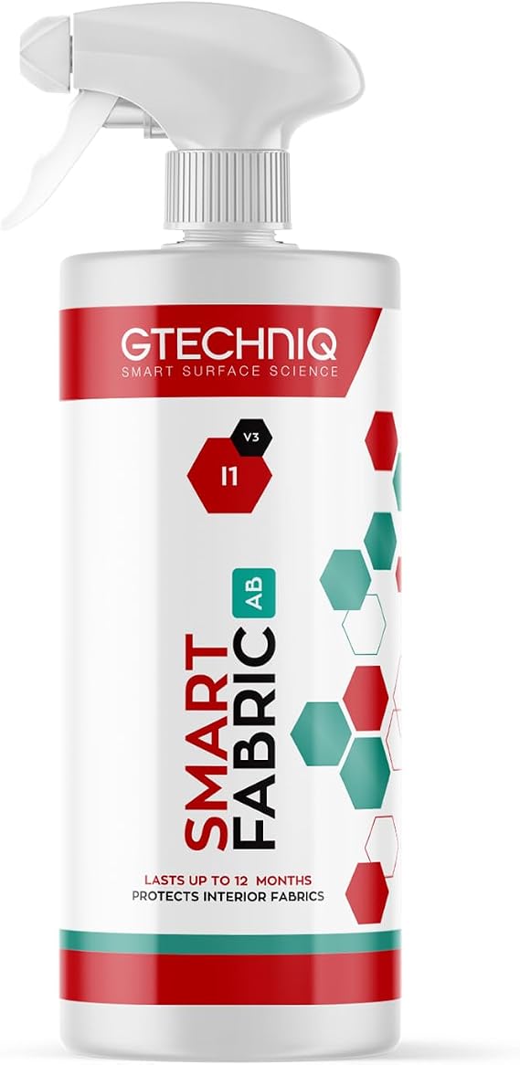 I1 Smart Fabric Protection for Cars. Protects from Spills, Oil Stains and Mould. Water-Repellent - 1L | Protects All Fabrics and Convertible Roofs from Spills & Stains, Prevents Mold & Mildew, Hygienic Surface, Lasts up to 1 Year
