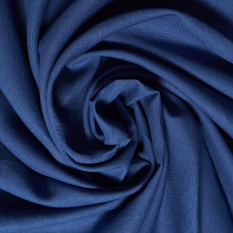 Fabric 60 Wide Royal Blue 100% Linen Medium Weight Heavy Woven Fabric by The Yard -Rk4