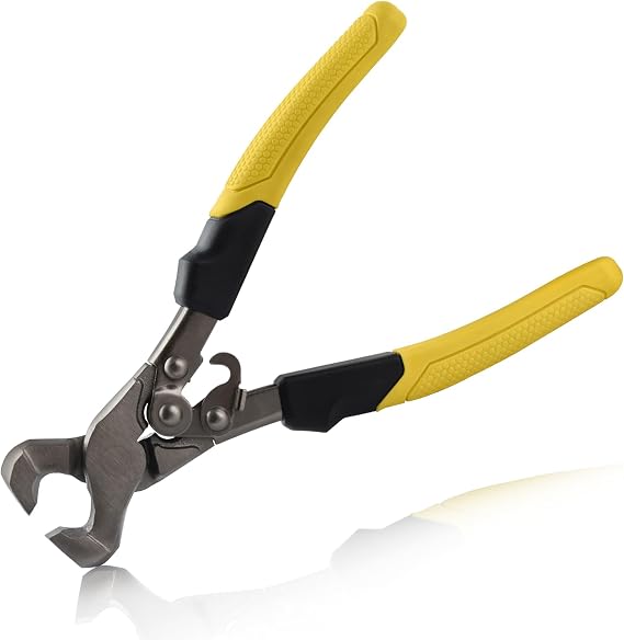 Compound Tile Nippers 9-Inch Tile Cutter Pliers with Alloy Steel Tips, Mosaic Trimmer Nipper Cutter, Tile Working Tool Nipper Cutting Tools for Removing Small Pieces or Irregular Edges