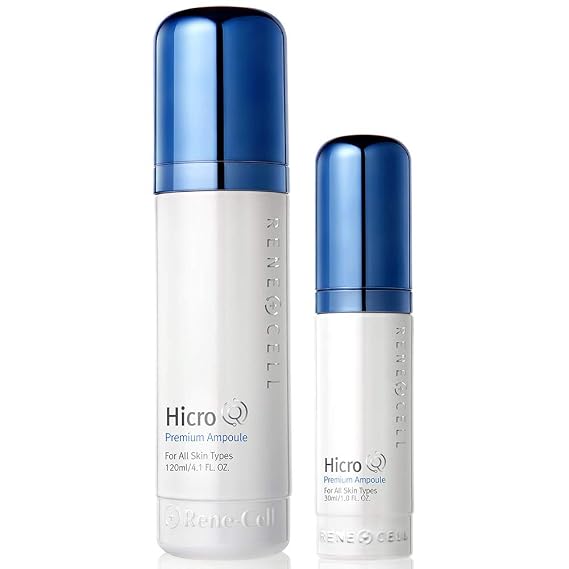 [Rene Cell] Hicro Q Premium Ampoule Set (120ml/4.1oz + 30ml/1.0oz), Deep Boosting Care Serum for All Skin Types