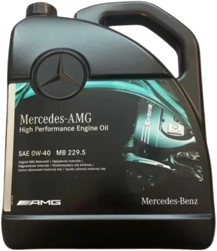 Mercedes-Benz Genuine AMG 0W40 Engine Oil 5L High Performance Synthetic Motor Oil OEM MB 229.5 Specification Superior Protection Efficiency & Reliability A000989650813FCCK