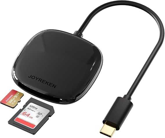 USB C SD Card Reader, 2-in-1 Micro SD Memory Card Reader for TF SD Micro SD SDXC SDHC,5.9inch USBC SD Card Reader Compatible with iPhone 15/16, Samsung Galaxy, MacBook, iPad, Trail Game Camera