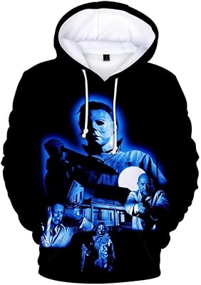 CHLOBLOM Hoodie Horror Movie Cosplay Costume Fleece Pullover Sweatshirt