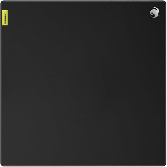 Roccat Sense Pro Non-Slip Rubber Backed, Speed Military-Grade Fabric Gaming Mousepad with low-profile stitched edges - Square