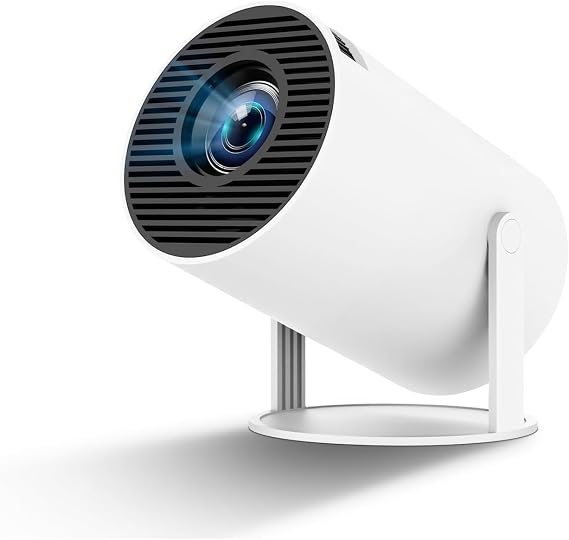 KEPEAK Mini Projector 4K Full HD 1080P Outdoor Portable Projector Supports 180 Degree Rotation, Auto Keystone, WiFi6, BT5.0, Smart Short Distance Projector For Home Cinema, Phone