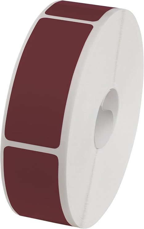 Color-Tinted Label Protectors Burgundy, 250/roll
