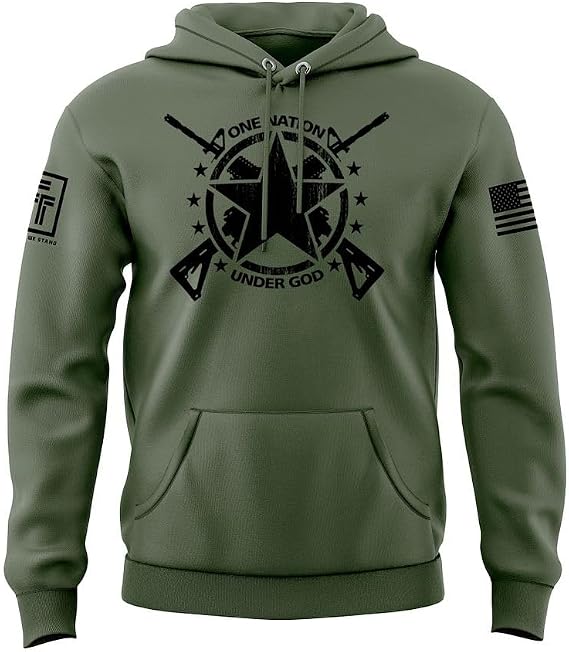 Fantastic Tees USA Army Military Infantry Men's Patriotic Hoodie Sweatshirt