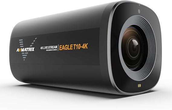 AVMATRIX EagleT10-4K Autofocus 4K 10x Zoom Livestream PTZ Camera Webcam