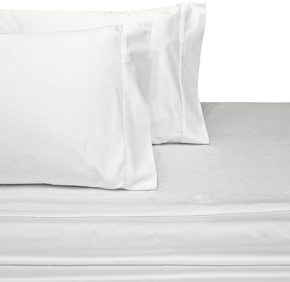 Royal Hotel Full Solid White Wrinkle-Free Microfiber Sheet Set, deep Pocket, 95gsm, 100% Microfiber.