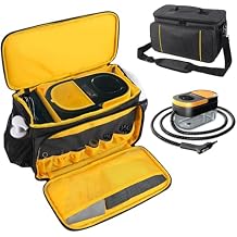 Storage Bag Compatible with Gautye Handheld Steam Cleaner, Carrying Case with Removable Shoulder Strap Portable Steam Cleaner Storage Organizer with Extra Pockets, Bag Only