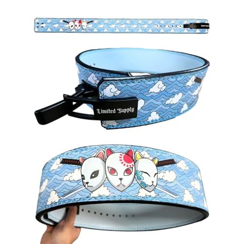 Anime Lever Belt - Weight Lifting Belt, Heavy Duty Powerlifting Weightlifting Gym Belt for Deadlifts Squats Back Support, BSJ