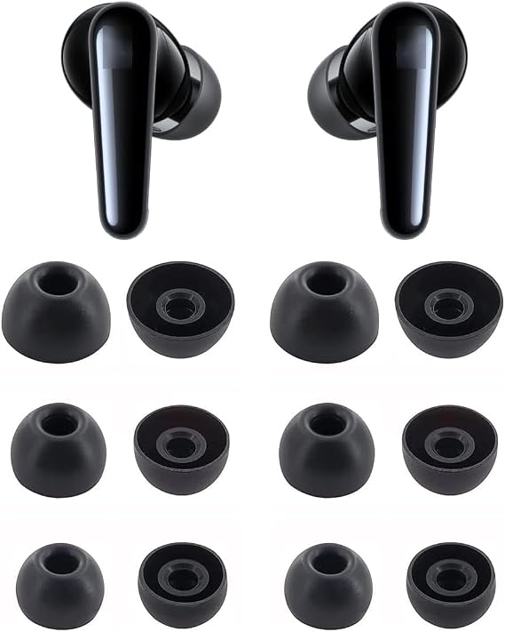 イヤーチップ Soundcore P31iイヤホン対応 6組 S/M/Lサイズ ソフトシリコンイヤーチップ 交換用イヤホンチップ Soundcore P31i対応 6組 ブラック