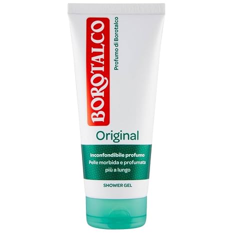 Borotalco Docciaschiuma Original Corpo al Profumo di Shower Gel per una Pelle Morbida e Profumata Ottimo per Uomo e Donna Dermatologicamente Testato Flacone da 200 ml