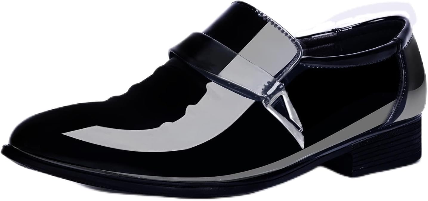 Mens Tuxedo Shoes Patent Leather Formal Business Oxford Dress Shoes