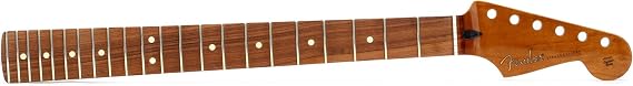 Fender Roasted Maple Stratocaster, 22 Jumbo Frets, 12", Pao Ferro, Flat Oval Shape Electric Guitar Neck