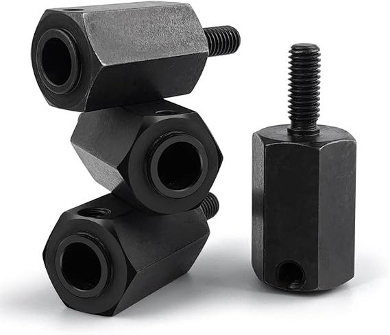 MORLORDY +20mm Steel RC Wheel Hubs Extenders Hex Adapters for Axial SCX6