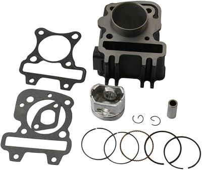 Motorcycle cylinder camshaft accessories 70cc 47mm Big Bore Cylinder Block Kit Fit For 50cc Eu2 4T 2V Scooter Engine. Compatible with models such as Atlantis and Boulevard.