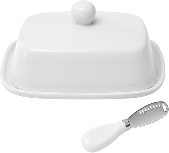 Ceramic Butter Dish with Lid and Handle, Home Ceramic Butter Dish