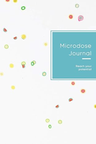 Microdose Journal: Microdosing diary for tracking and improving your mico-dose journey | Blue fruit design