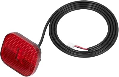Rear Mudguard Warning Tail LED Light Brake Lights Waterproof Compatible With Ninebot F30D F40D Electric Scooter Safety Warning
