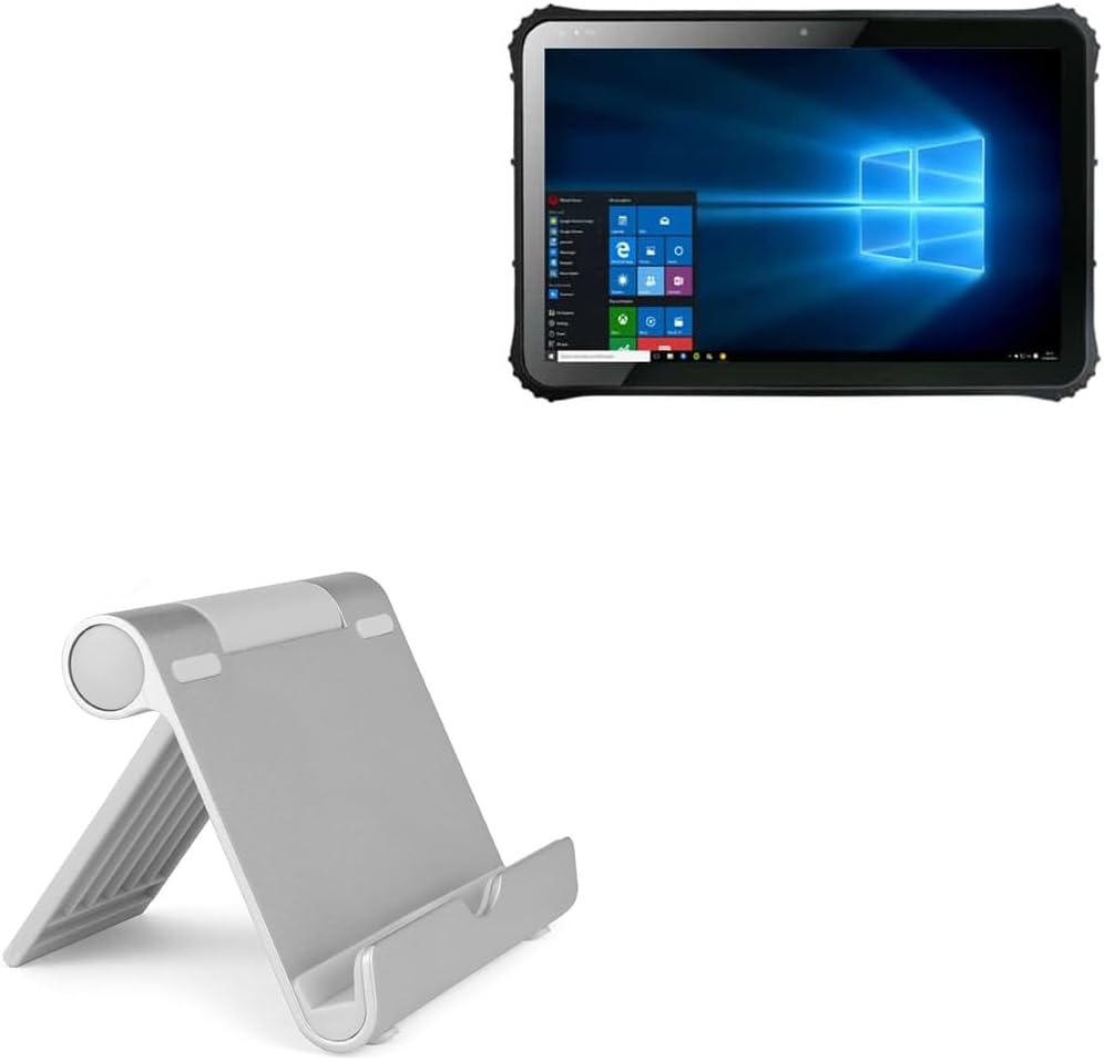 BoxWave Stand and Mount Compatible with Tablet Technologies Conker NS12 - VersaView Aluminum Stand, Portable, Multi Angle Viewing Sturdy