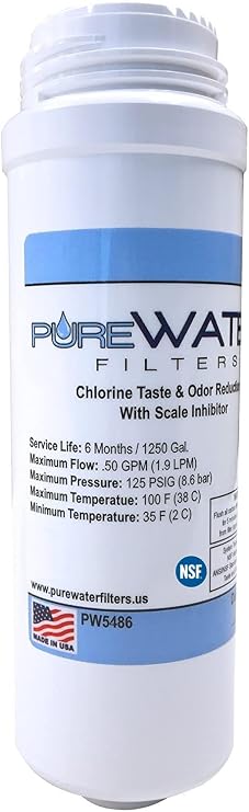 PureWater Filters KQ8 PW5486 Water Filter Cartridge for Keurig Commercial