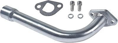 Exhaust Pipe with female thread for Predator 196cc, GX200 Go Kart