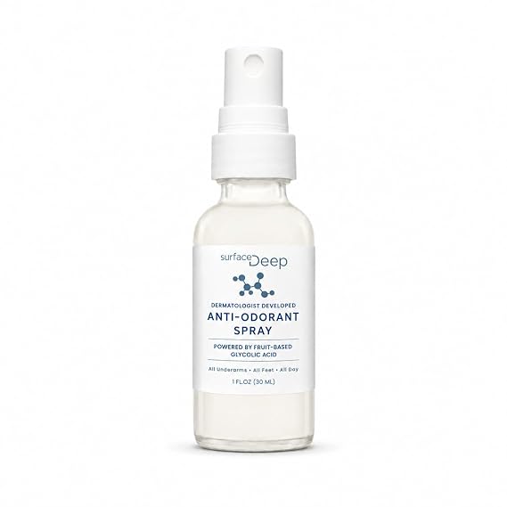 Surface Deep Natural Spray Deodorant for Men/Women, Natural Deodorant Spray, Anti-Odorant, for Women and Men, Aluminum Free, Vegan, Cruelty Free. (Mini Size 1, Oz)
