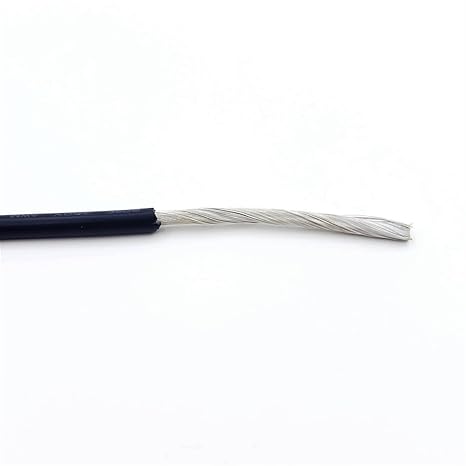 shielded wire, UL1533 Shielded Wire Single Core 1C Copper Electronic Signal Shield Cable 18-32 AWG Multicolor 5 Meter(Black,20AWG)